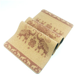 Non slip cork yoga mat